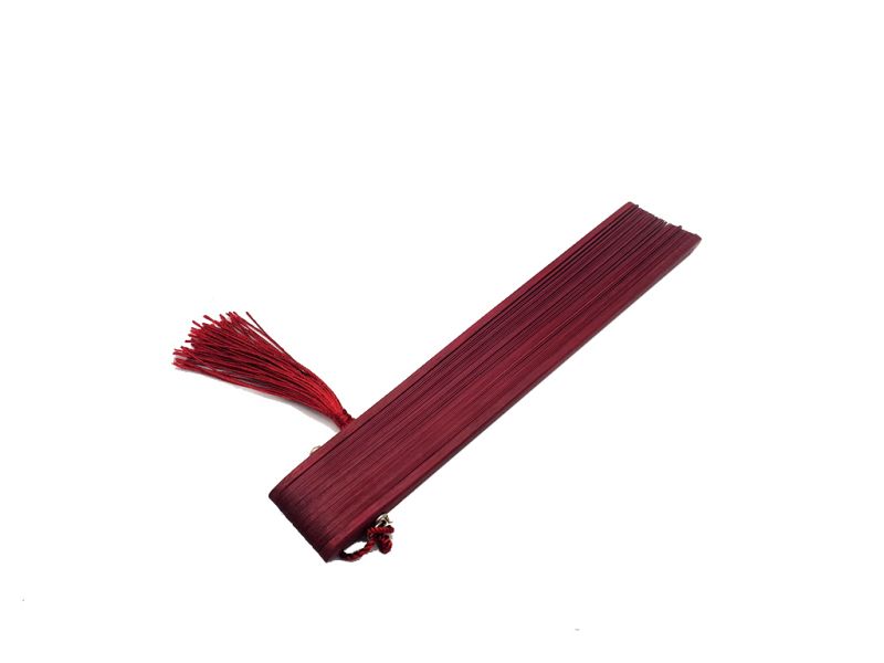 Abanico de madera de sándalo - Roja 3
