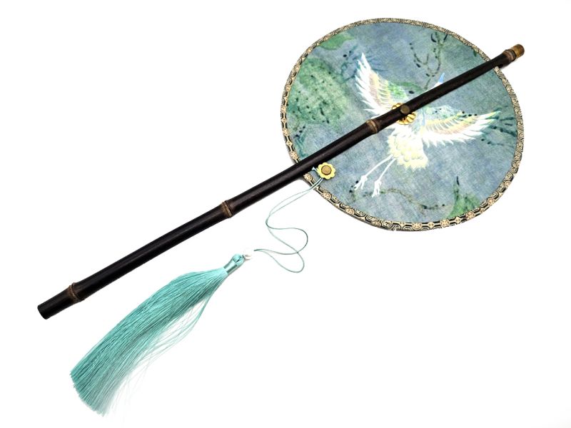 Abanico enrollable tradicional chino - El fénix 1
