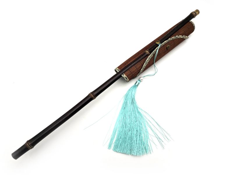 Abanico enrollable tradicional chino - El fénix 3