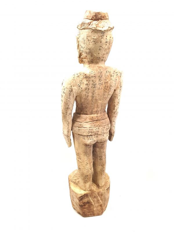 Acupuncture Man Wooden Statue Chinese Medicine 5