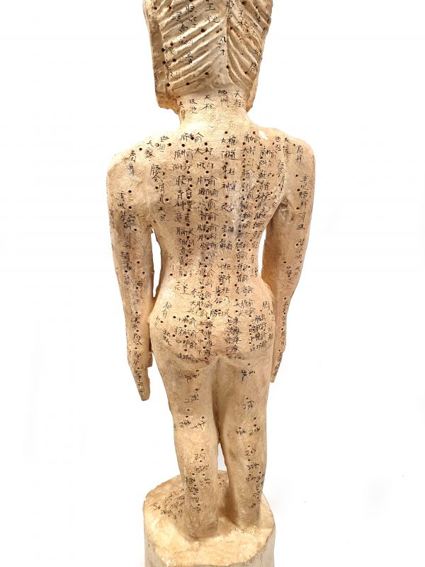 Acupuncture Woman Wooden Statue Chinese Medicine 4