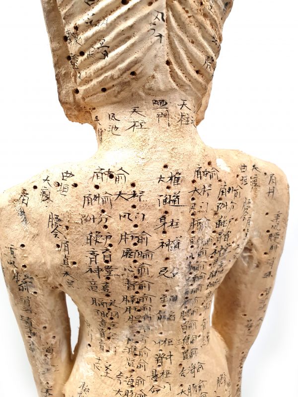Acupuncture Woman Wooden Statue Chinese Medicine 5