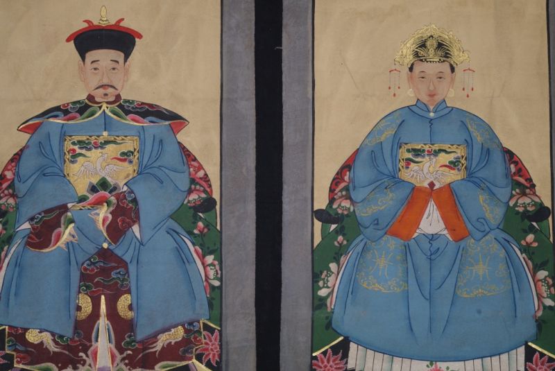 Ahnenpaare und Kaiser Chinas Blau 2