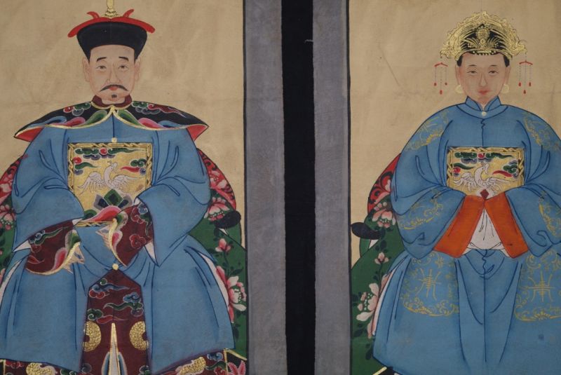 Ahnenpaare und Kaiser Chinas Blau 3