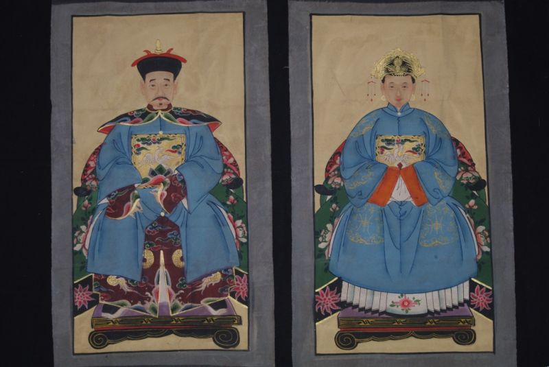 Ahnenpaare und Kaiser Chinas Blau 4