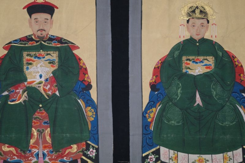 Ahnenpaare und Kaiser Chinas Grün 2