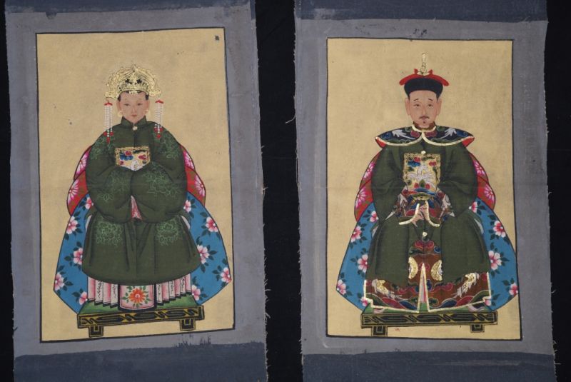 Ahnenpaare und Kaiser Chinas grün 5