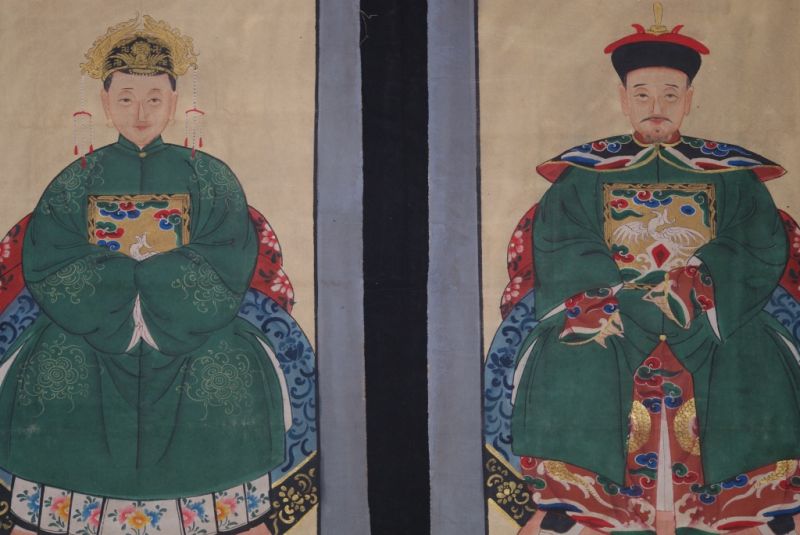 Ahnenpaare und Kaiser Chinas grün 2