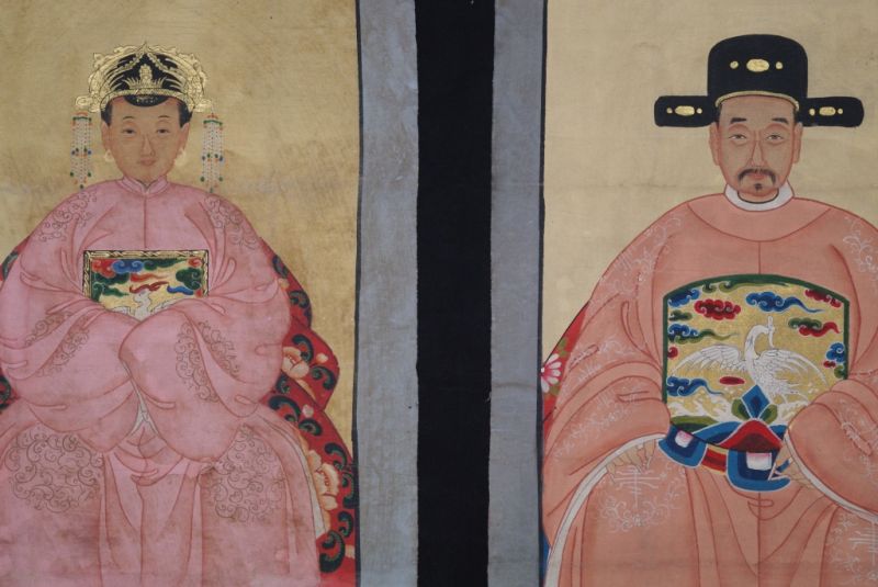 Ahnenpaare und Kaiser Chinas rosa 2