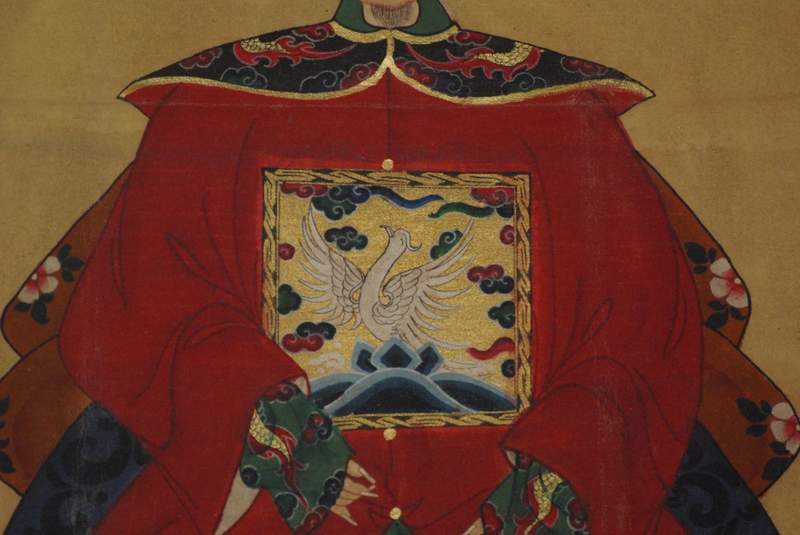 Ahnenpaare und Kaiser Chinas rot 5