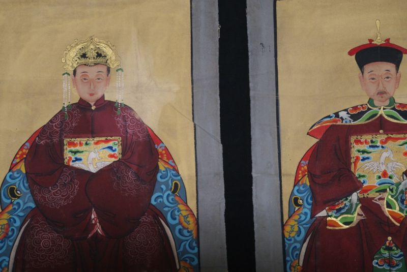 Ahnenpaare und Kaiser Chinas rot 2