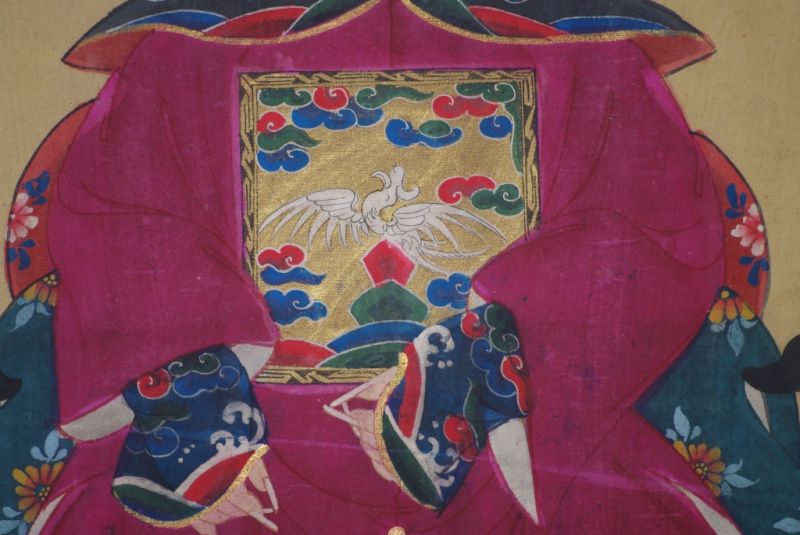 Ahnenpaare und Kaiser Chinesische Malerei Fuchsie 5