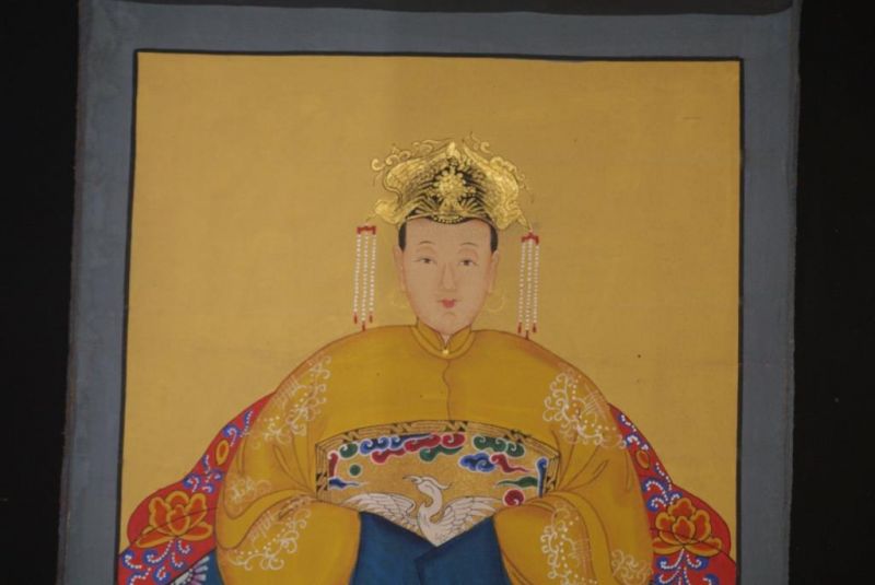 Ahnenpaare und Kaiser Chinesische Malerei Gelb 3
