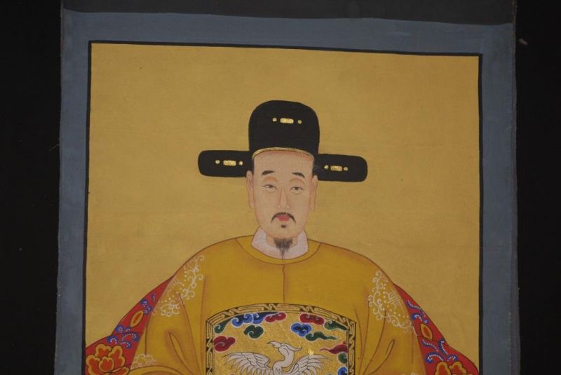 Ahnenpaare und Kaiser Chinesische Malerei Gelb 4