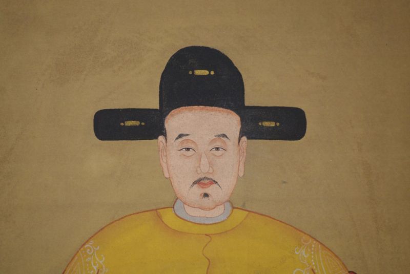 Ahnenpaare und Kaiser Chinesische Malerei Gelb 4