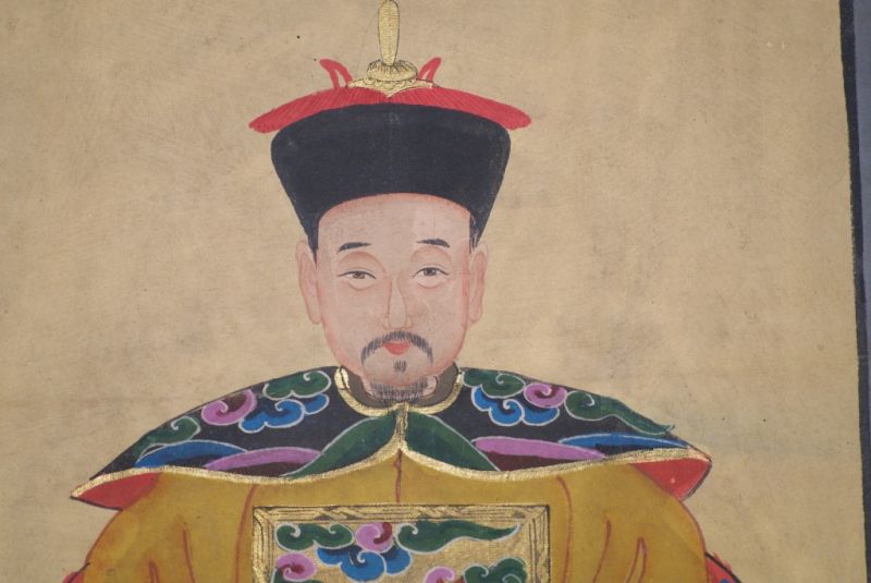Ahnenpaare und Kaiser Chinesische Malerei Gelb 3