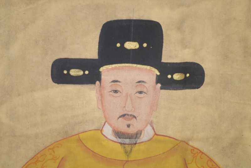 Ahnenpaare und Kaiser Chinesische Malerei Gelb 3