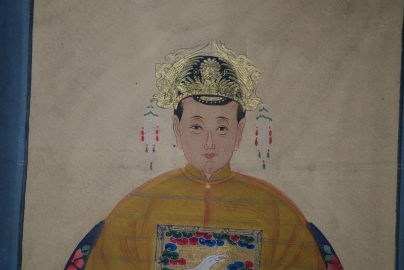 Ahnenpaare und Kaiser Chinesische Malerei Gelb 3