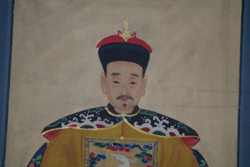 Ahnenpaare und Kaiser Chinesische Malerei Gelb 4
