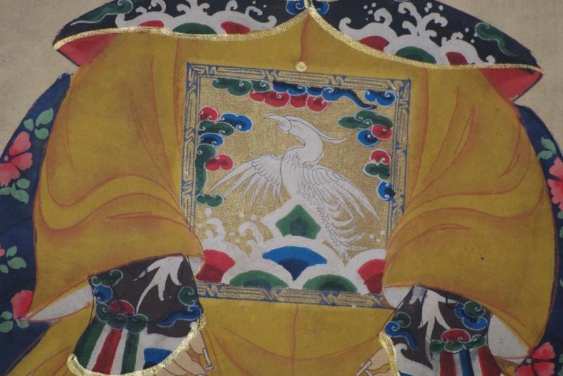 Ahnenpaare und Kaiser Chinesische Malerei Gelb 5