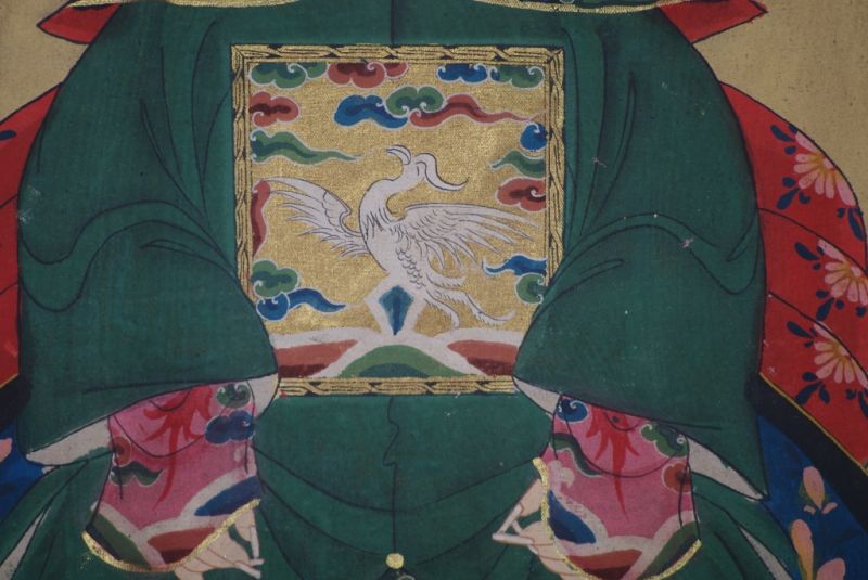 Ahnenpaare und Kaiser Chinesische Malerei Grün 5