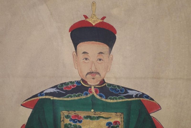Ahnenpaare und Kaiser Chinesische Malerei Kaiser grün 4