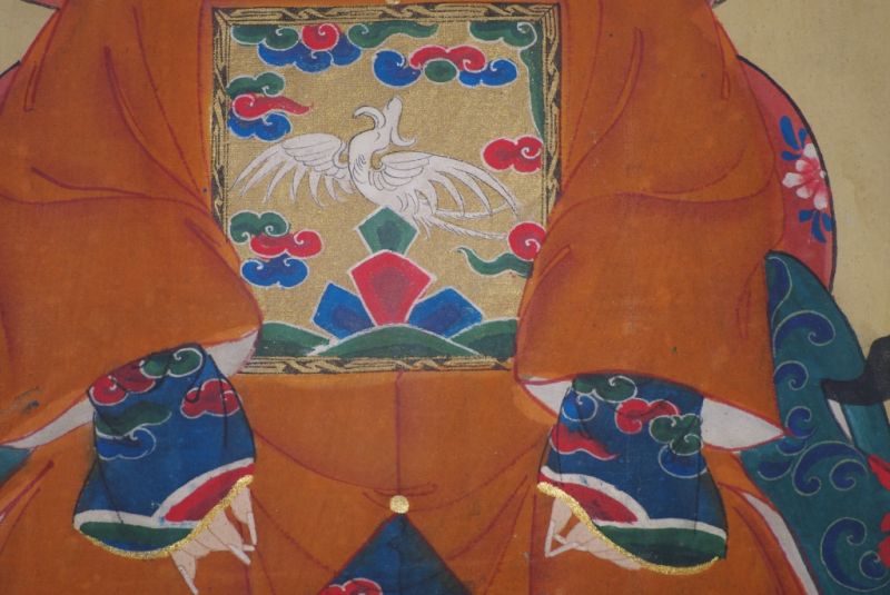 Ahnenpaare und Kaiser Chinesische Malerei Orange 5