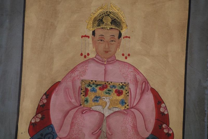 Ahnenpaare und Kaiser Chinesische Malerei Rosa 3