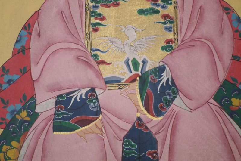 Ahnenpaare und Kaiser Chinesische Malerei Rosa 5