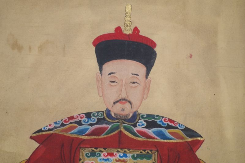 Ahnenpaare und Kaiser Chinesische Malerei Rot 3