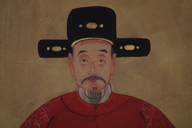 Ahnenpaare und Kaiser Chinesische Malerei Rot 3