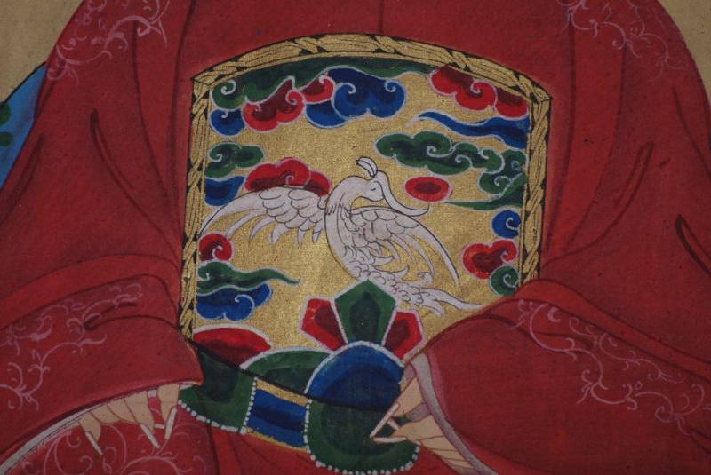Ahnenpaare und Kaiser Chinesische Malerei Rot 5