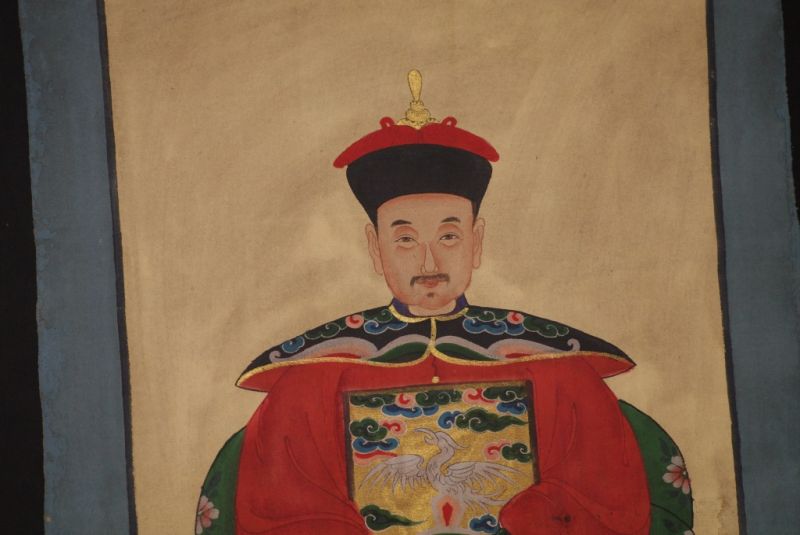 Ahnenpaare und Kaiser Chinesische Malerei Rot 4