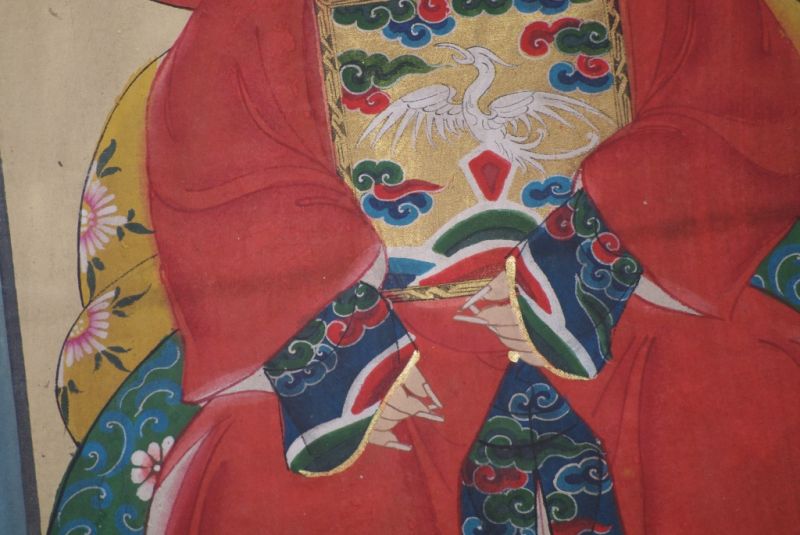 Ahnenpaare und Kaiser Chinesische Malerei Rot 5