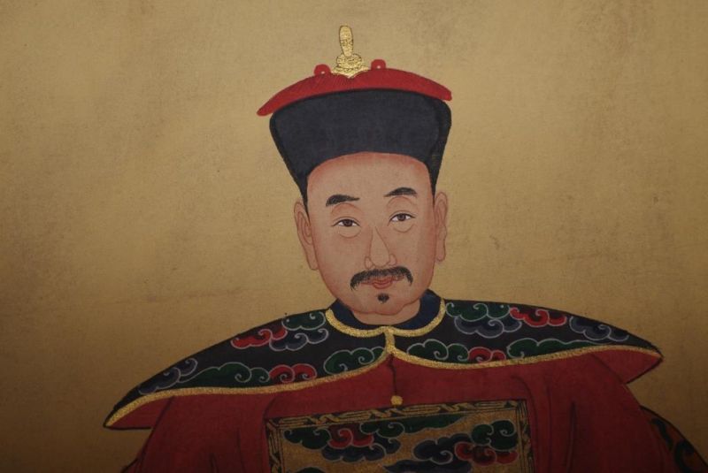 Ahnenpaare und Kaiser Chinesische Malerei Rot 4