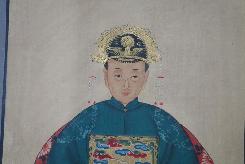 Ahnenpaare und Kaiser Chinesische Malerei Smaragd 3