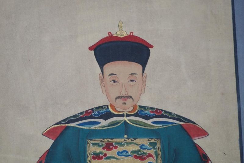 Ahnenpaare und Kaiser Chinesische Malerei Smaragd 4