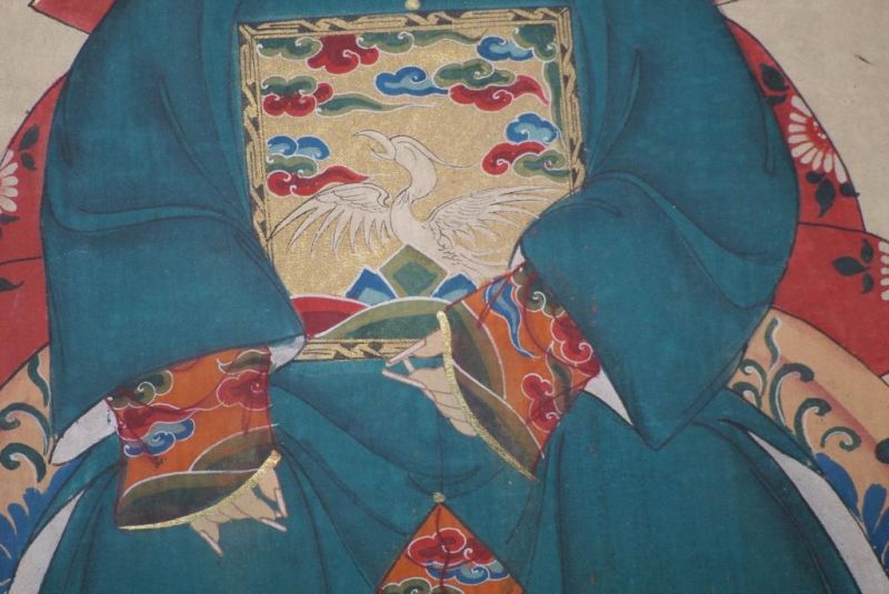 Ahnenpaare und Kaiser Chinesische Malerei Smaragd 5