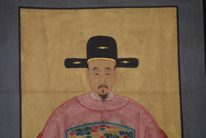 Ahnenpaare und Kaiser Ming Chinesische Malerei Rosa 4