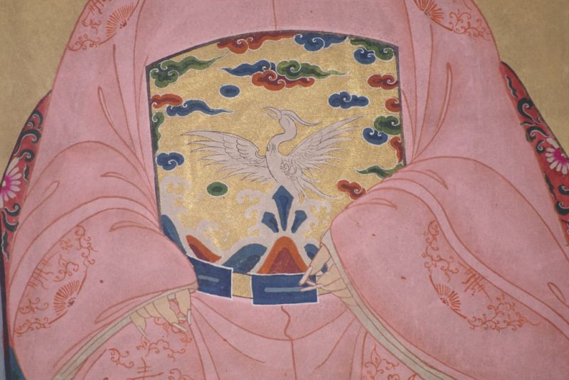Ahnenpaare und Kaiser Ming Chinesische Malerei Rosa 5