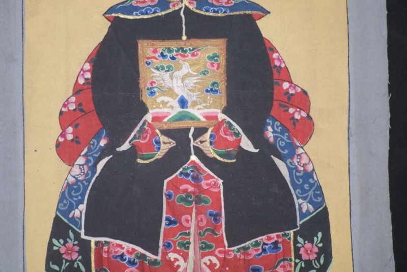 Ahnenpaare und Kaiser Ming Chinesische Malerei Schwarz 5