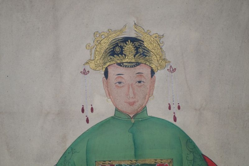 Ahnenverehrung in China Chinesische Malerei Apfelgrün 4