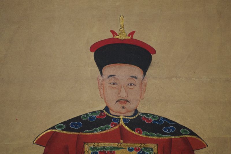 Ahnenverehrung in China Chinesische Malerei Dunkelrot 4