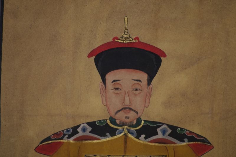 Ahnenverehrung in China Chinesische Malerei Gelb 3