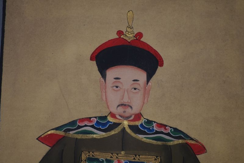 Ahnenverehrung in China Chinesische Malerei Khaki 3