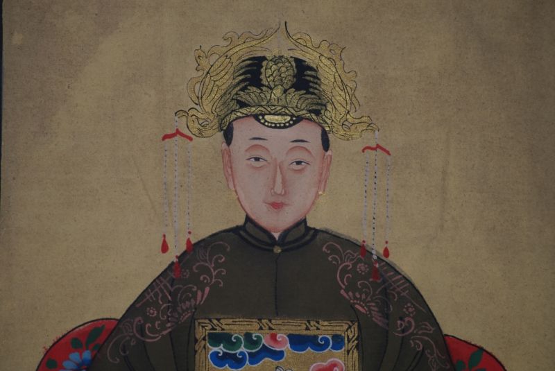 Ahnenverehrung in China Chinesische Malerei Khaki 4