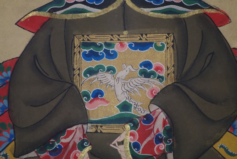 Ahnenverehrung in China Chinesische Malerei Khaki 5