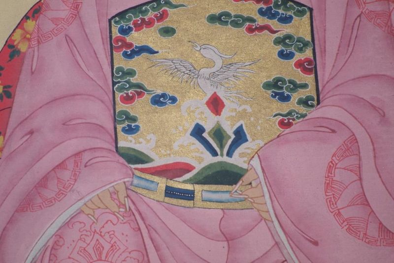 Ahnenverehrung in China Chinesische Malerei Rosa 5