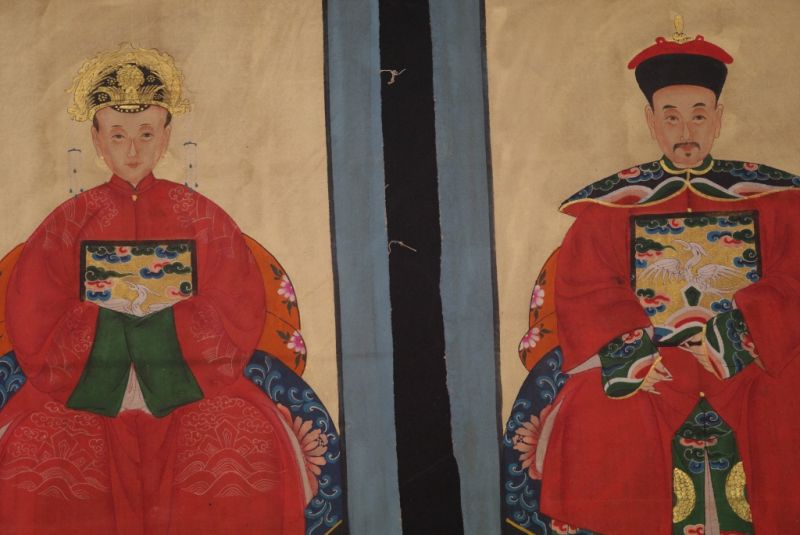 Ahnenverehrung in China Chinesische Malerei Rot 2