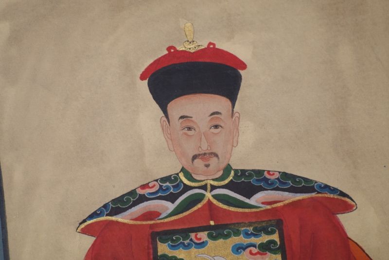 Ahnenverehrung in China Chinesische Malerei Rot 4